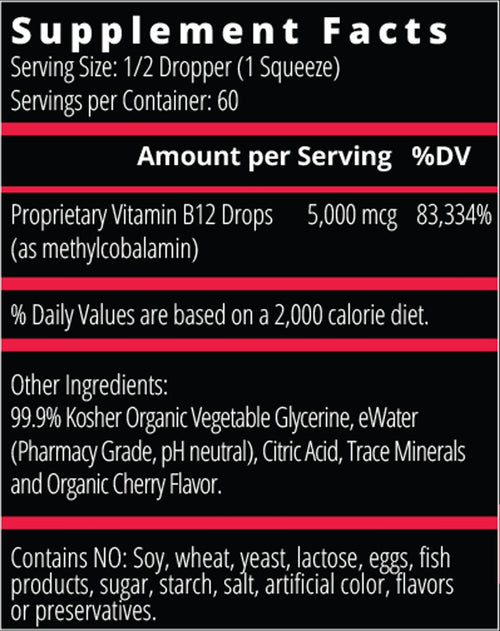 B12 Energy Drops (2-3 month supply)